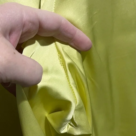 Hutch Anthropologie Satin Utility Pants - Chartreuse - PLUS 3X - HEMMED - Picture 9 of 16